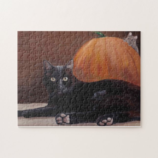 "Schleichen Sie Halloween-Kunst Puzzlespiel Puzzle (Horizontal)