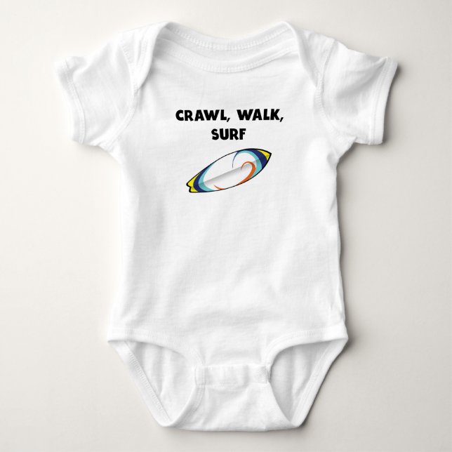 Schleichen-Weg-Brandung Baby Strampler (Vorderseite)