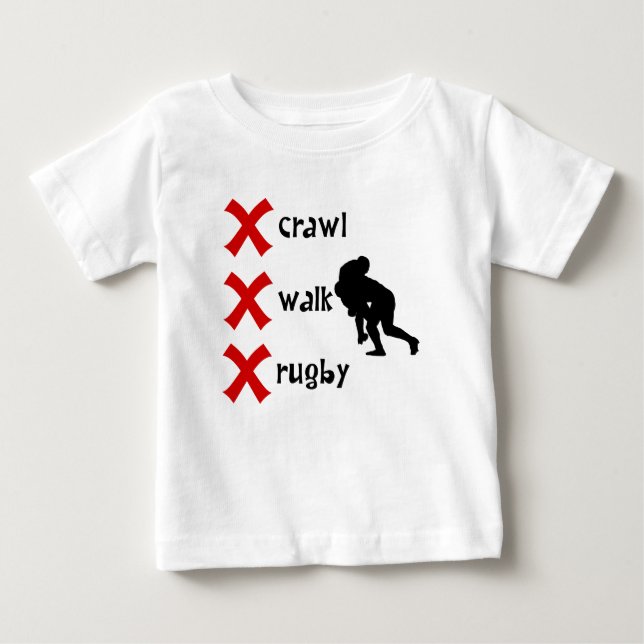 Schleichen-Weg-Rugby Baby T-shirt (Vorderseite)