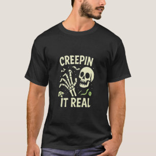 Schleichend echt gruseliger Spaß für Halloween Sti T-Shirt