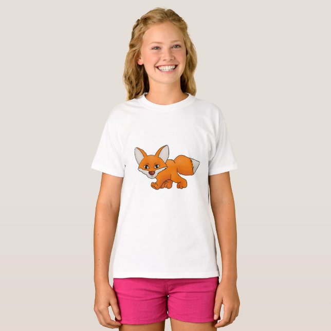 Schleichender Fuchs T-Shirt (Vorne ganz)