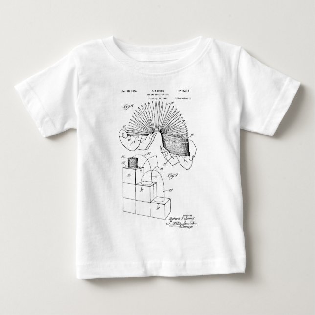 Schleichendes Patent 1947 Baby T-shirt (Vorderseite)