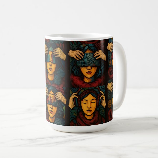 Schleier der Emotionen Kaffeetasse (VorderseiteRechts)