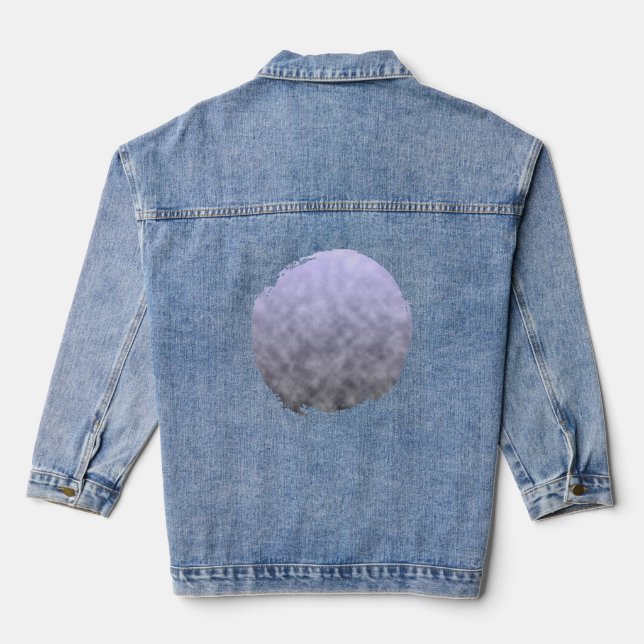 Schleier der ruhigen Sterne Jeansjacke (Rückseite)