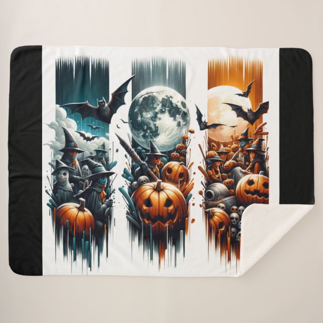 Schleier von Oktober - Drei Nächte, Drei Schatten Sherpadecke (Vorderseite (Horizontal))