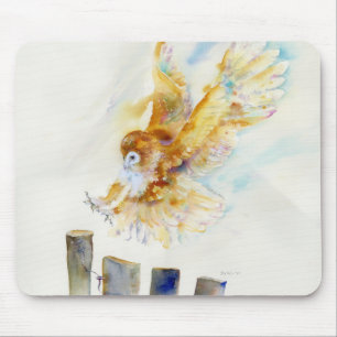 Schleiereule Mousepad