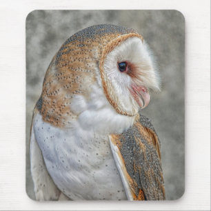 Schleiereule-Profil Mousepad