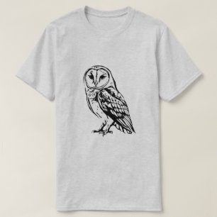 Schleiereule wird oft mit Barred Owl übersetzt, ko T-Shirt