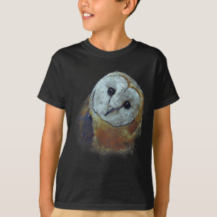 Schleiereulenmalerei Eulen Kunst  T-Shirt