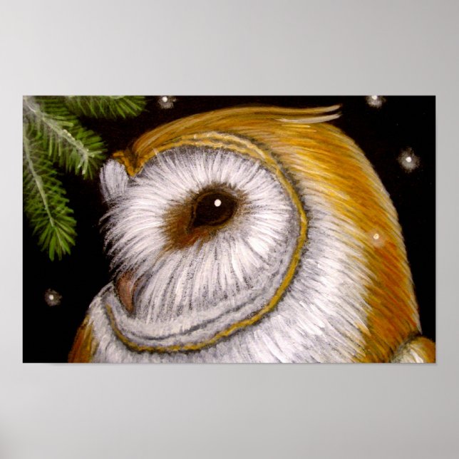 Schleiereulenposter Poster (Vorne)