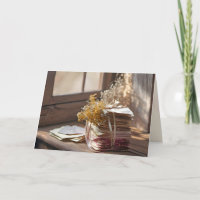 Schleife auf alten Buchstaben nach Fenstern