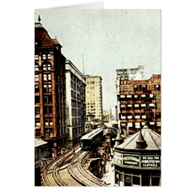 Schleife Chicagos, Illinois Chicago bei Van Buren (Vorne)