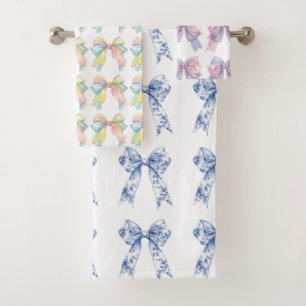 Schleifen-Baby-Shower-Badetuch Badhandtuch Set