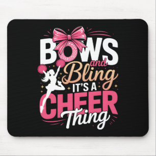Schleifen und Glamour Es ist eine Cheer-Sache Chee Mousepad