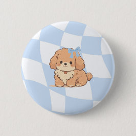 Schleifen- und Knochen-Abzeichen Button