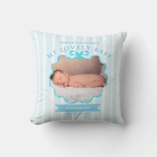 Schleifenband Neugeborenes Baby Boy Kissen