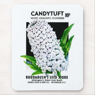 Schleifenblumen-Samenpackungsetikett Mousepad
