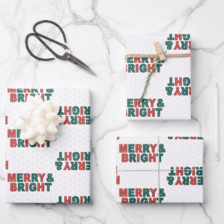 Schleifpapier-Blätter für Merry & Bright Geschenkpapier Set
