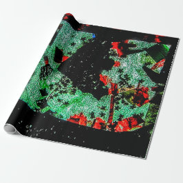 Schleifpapier, dunkel, abstrakt, trocken, aus Kuns Geschenkpapier