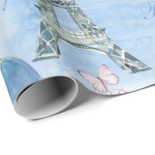Schleifpapier für den Eiffelturm Geschenkpapier