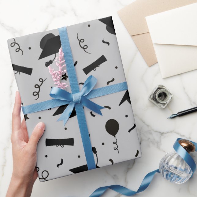 Schleifpapier für die schwarze Graduierung Geschenkpapier (Schenken)