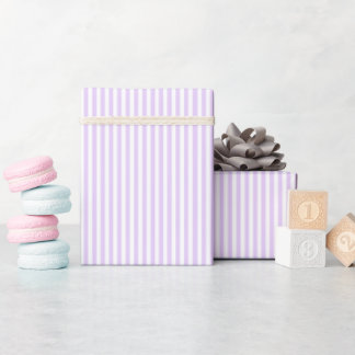 Schleifpapier für Lavendel und weiße Streifen Geschenkpapier