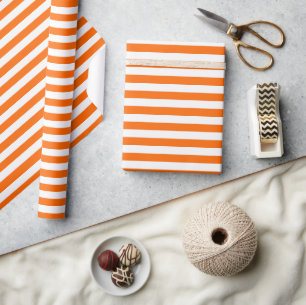 Schleifpapier für Orange Streifen Geschenkpapier