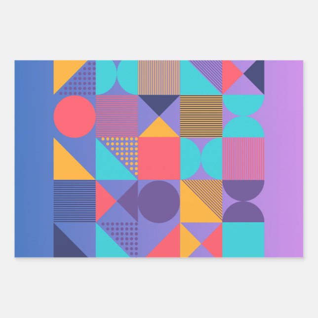 Schleifpapier Geschenkpapier Set (Vorderseite)