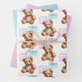 Schleifpapier Geschenkpapier Set