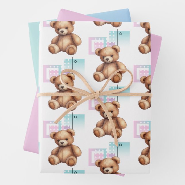 Schleifpapier Geschenkpapier Set (Beispiel)