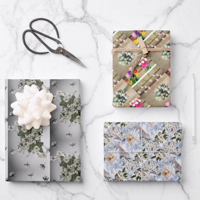 Schleifpapier Geschenkpapier Set (Vorderseite)