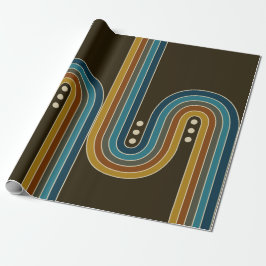 Schleifpapier in drei Punkten - braun Geschenkpapier