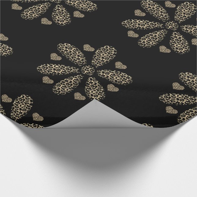 Schleifpapier Leopard Geschenkpapier (Ecke)