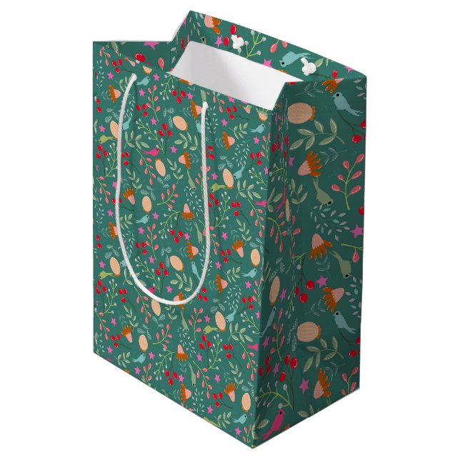 Schleifpapier Mittlere Geschenktüte (Rückseite Schrägansicht)