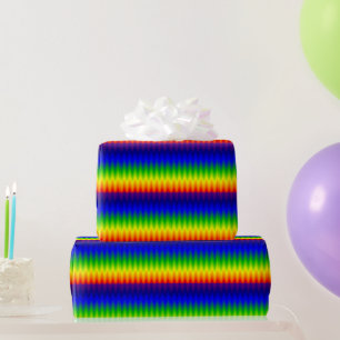 Schleifpapier - Regenbogenwelle Geschenkpapier