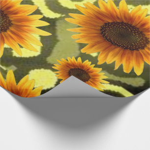 Schleifpapier Sonnenblume Geschenkpapier