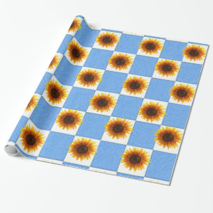 Schleifpapier Sonnenblume Geschenkpapier
