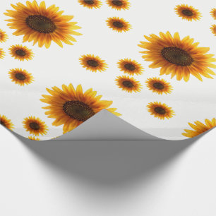 Schleifpapier Sonnenblume Geschenkpapier