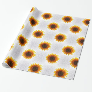 Schleifpapier Sonnenblume Geschenkpapier