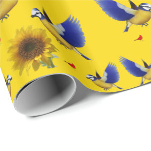 Schleifpapier Sonnenblume Geschenkpapier