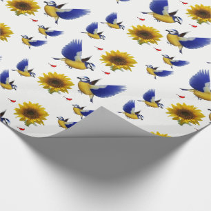 Schleifpapier Sonnenblume Geschenkpapier