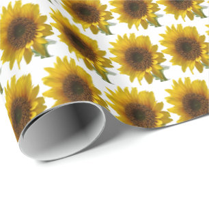 Schleifpapier Sonnenblume Geschenkpapier