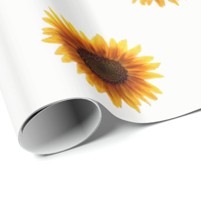 Schleifpapier Sonnenblume Geschenkpapier (Rolleneckpunkt)