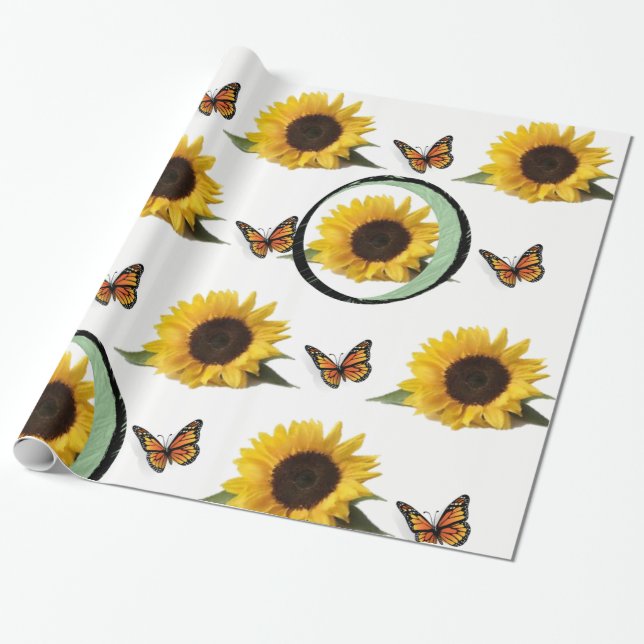 Schleifpapier Sonnenblume Geschenkpapier (Ungerollt)