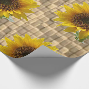 Schleifpapier Sonnenblume Geschenkpapier