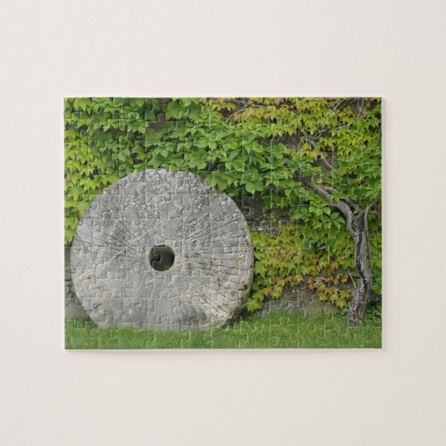 Schleifstein, Burg Banfi in der Toskana, Puzzle (Horizontal)