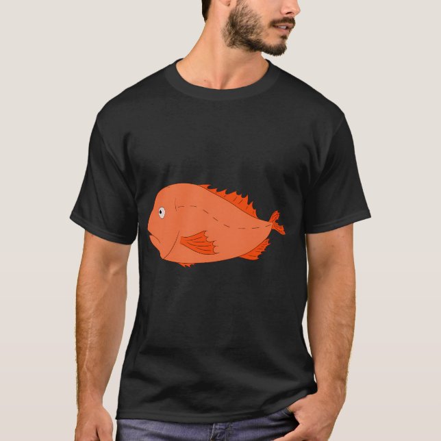 Schleimkopf-Fisch (Orange Roughy) T-Shirt (Vorderseite)