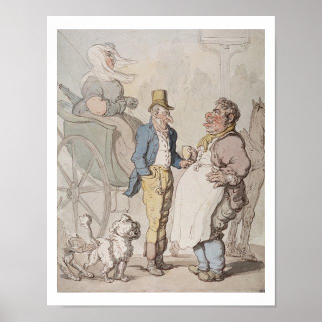 Schlender Billy, Reisende, die Erfrischung nehmen  Poster (Vorne)