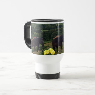 Schlendernde Elefanten Tasse
