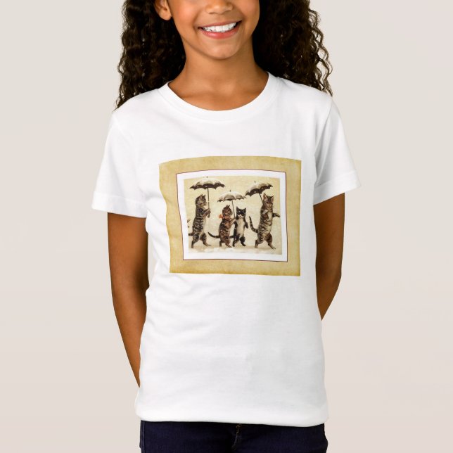 Schlendernde Katzen T-Shirt (Vorderseite)
